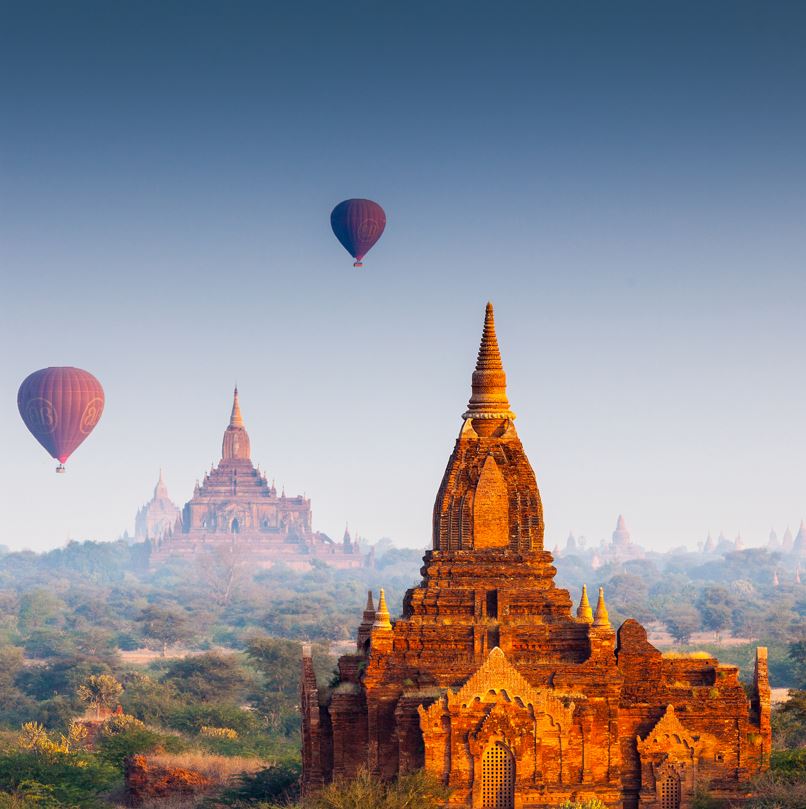 Burma hot air balloons
