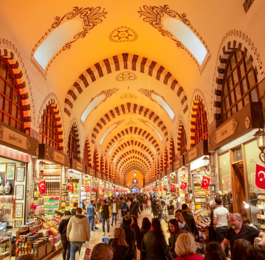 grand bazaar in Istanbul Turkey