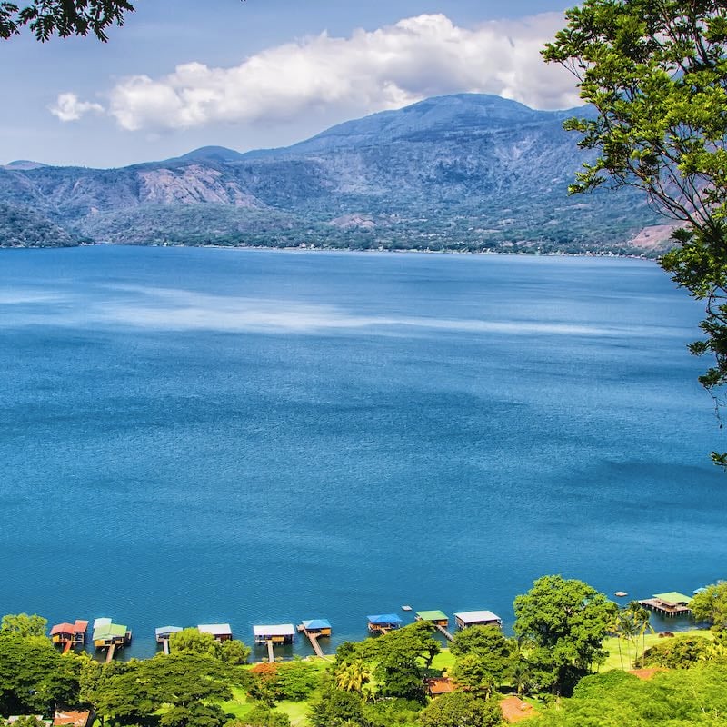 Lago Coatepeque near Santa Ana, El Salvador, Central America