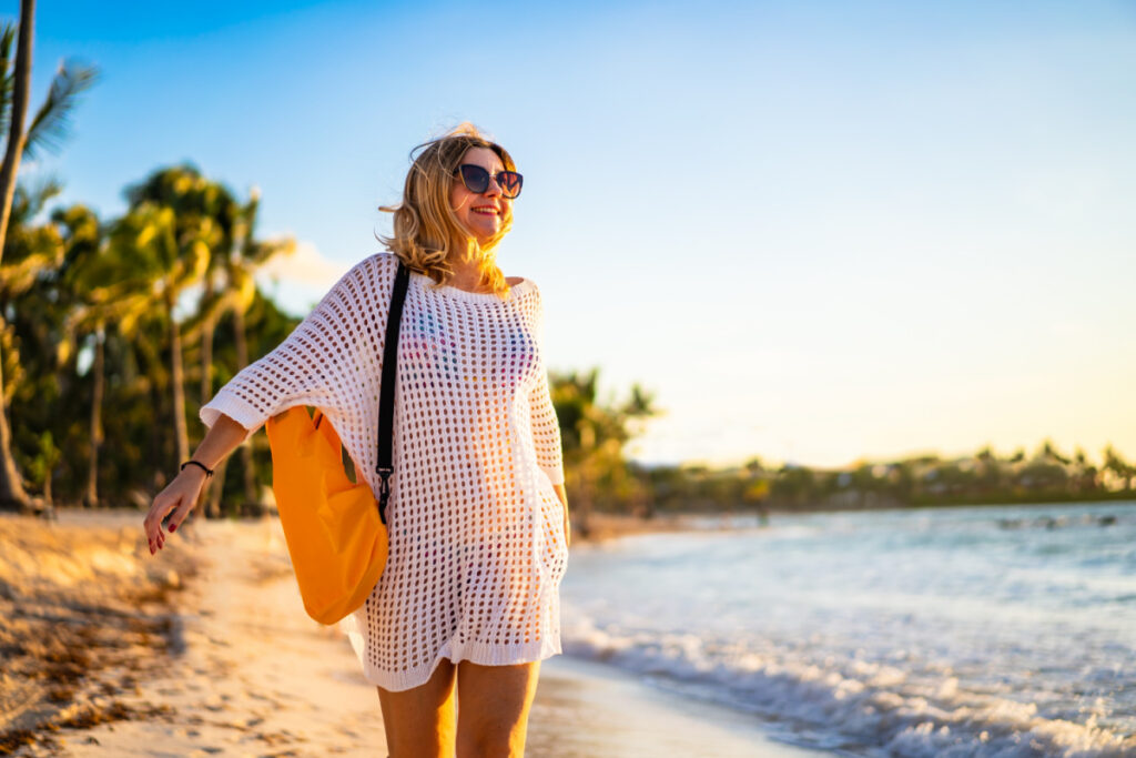 Woman on the Beach in Mexico