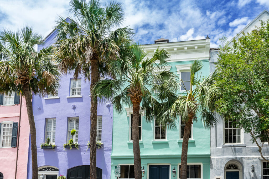 Rainbow Row Charleston