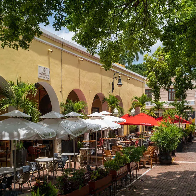 Alfresco Dining Area In Merida, Mexico, Latin America