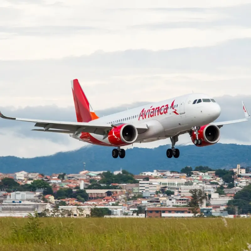 avianca plane at sao paulo airport