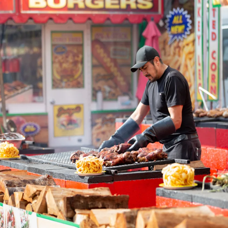 bbq meats at festival