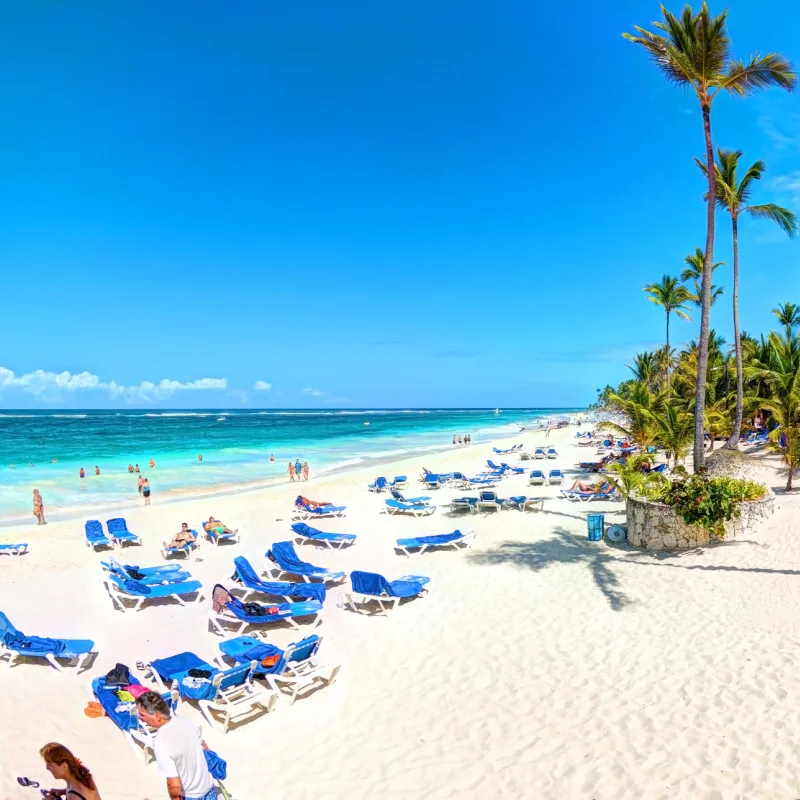 Beach At A Punta Cana Resort, Dominican Republic, Caribbean Sea