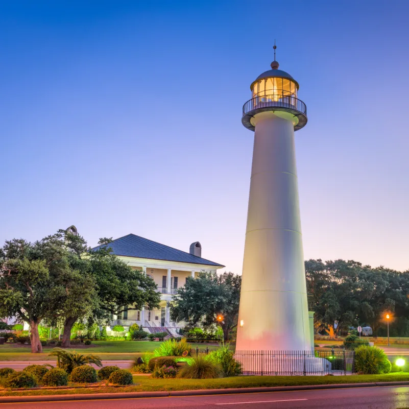 Lighthouse on the Atlantic coast