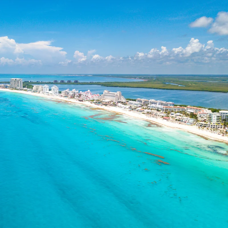 Cancun Viewed From Above