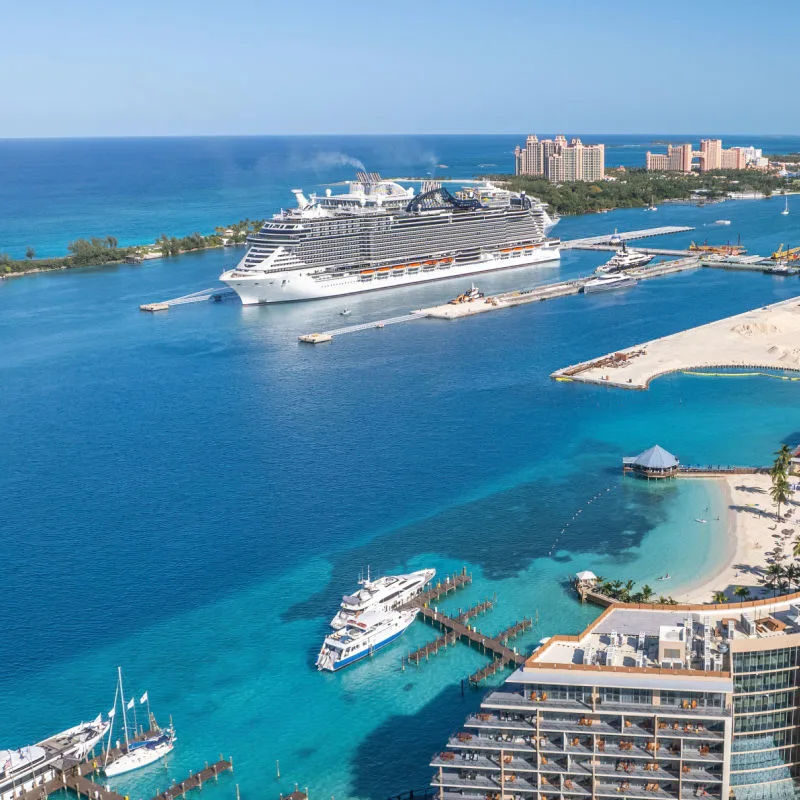 Cruise in the port of Nassau, Bahamas