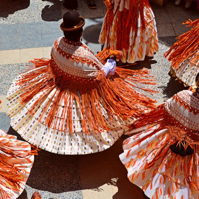 Festival Dancers In Puno, Peru