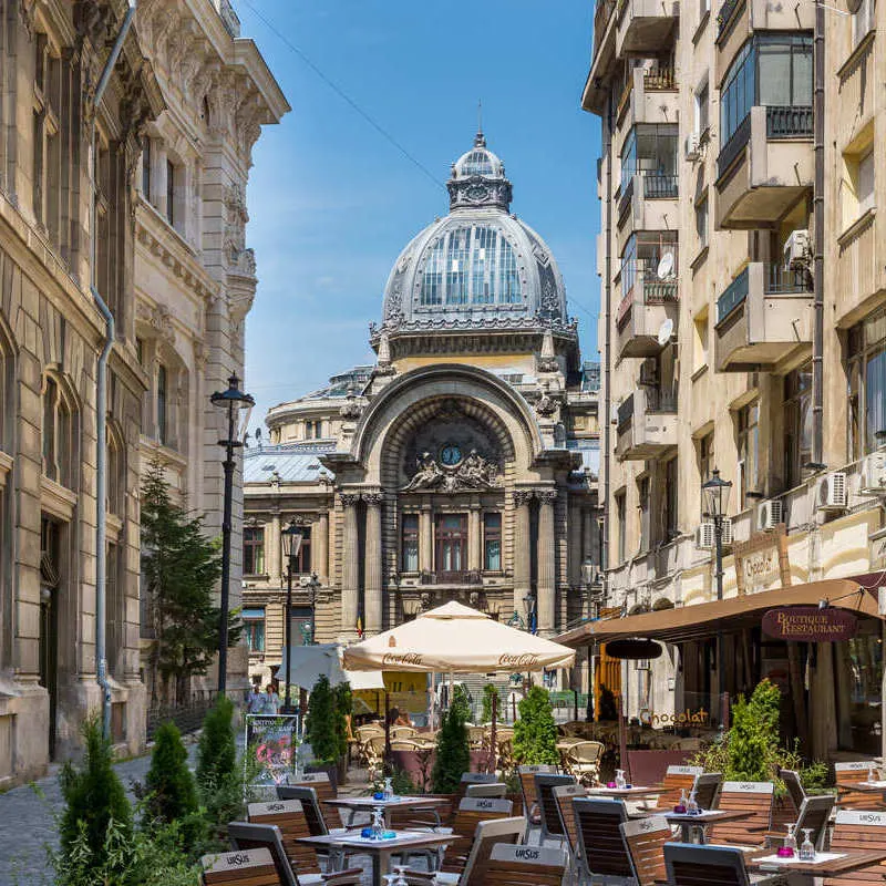 Haussman Style Buildings In Old Town Bucharest, Capital City Of Romania, Eastern Europe, Balkan Peninsula