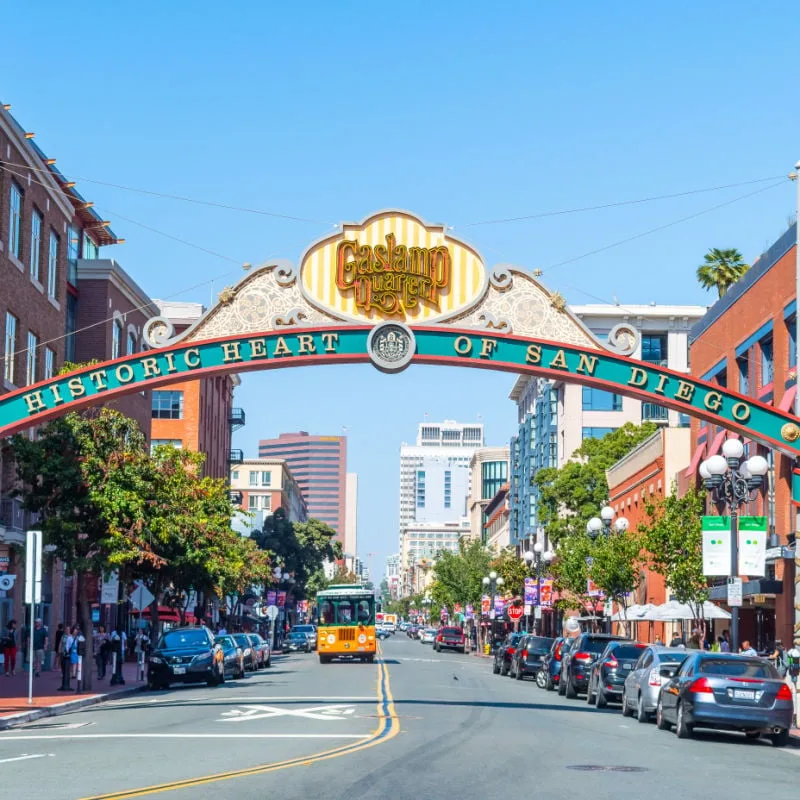 historic heart of san diego sign