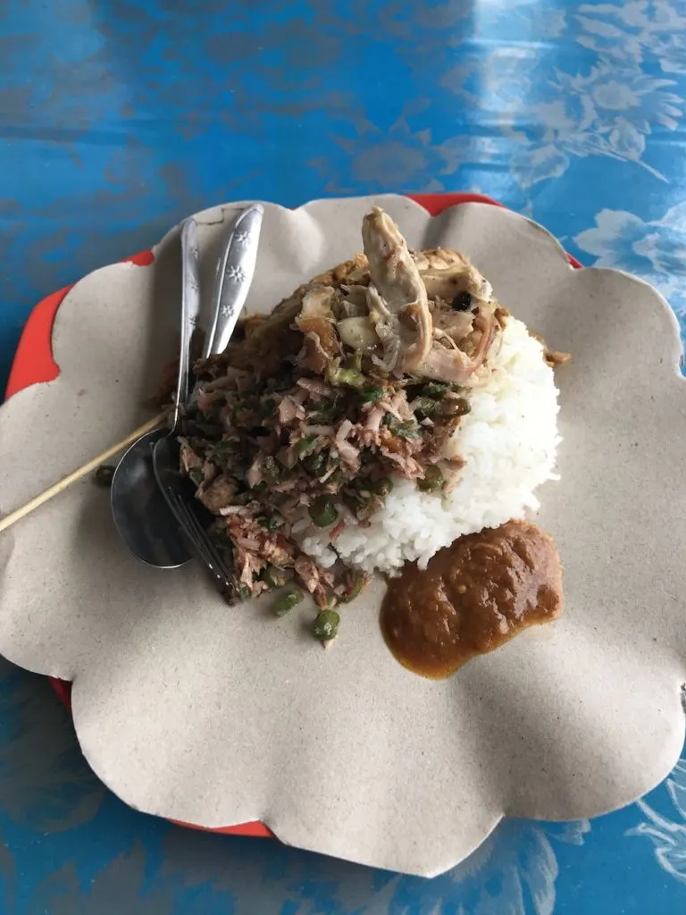 Local Warung lunch in Bali