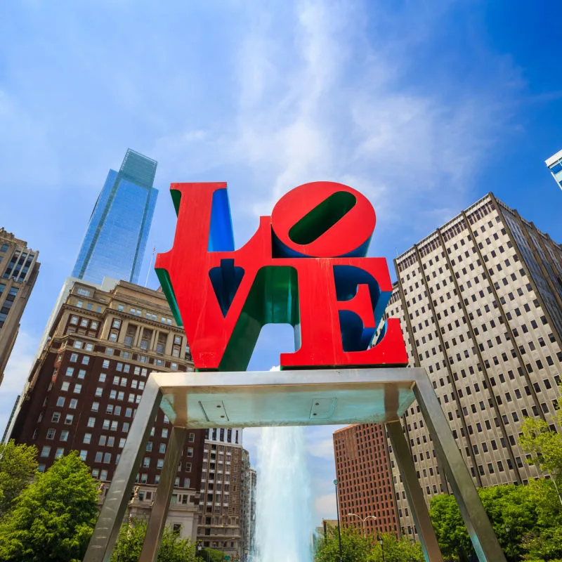 love sign in philadelphia