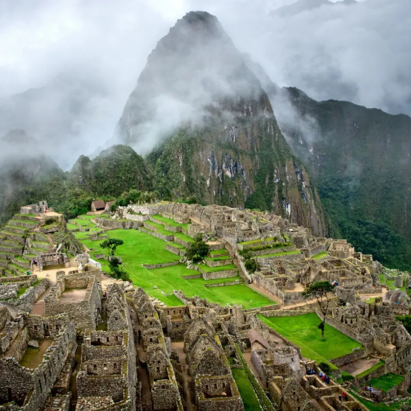 Machu Picchu, Incan Heritage Site Near Cusco, Peru, South America