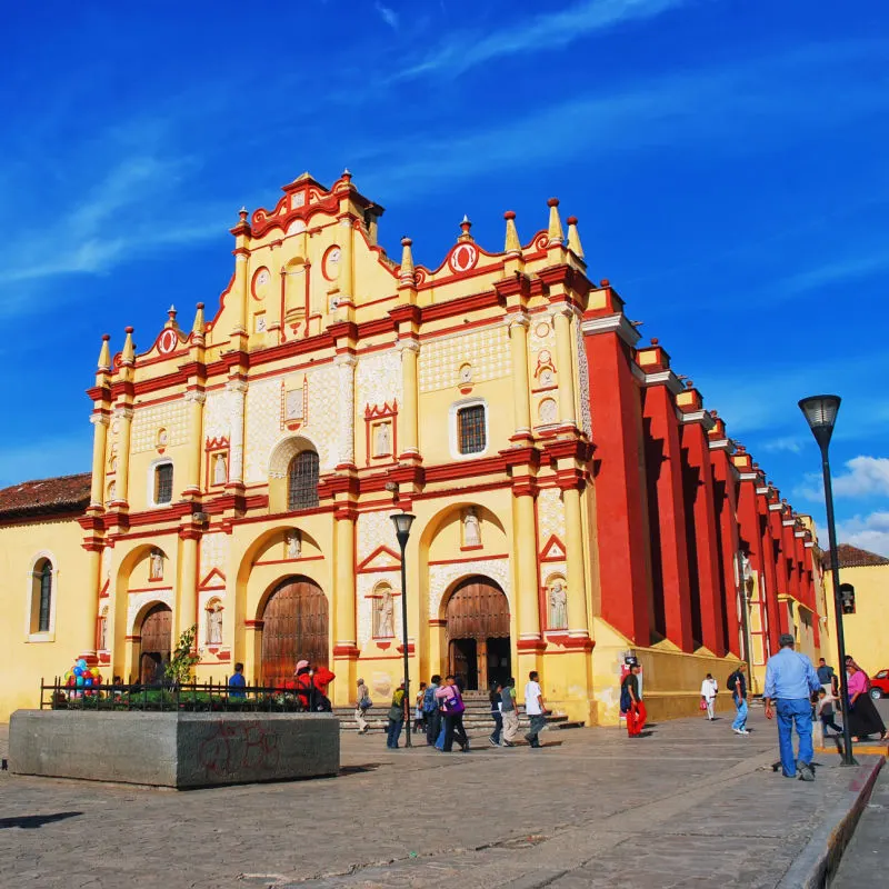 main square in San Cristobal de las Casas, Mexico