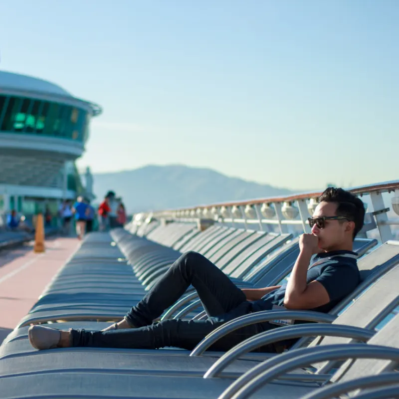 Man on Cruise Ship