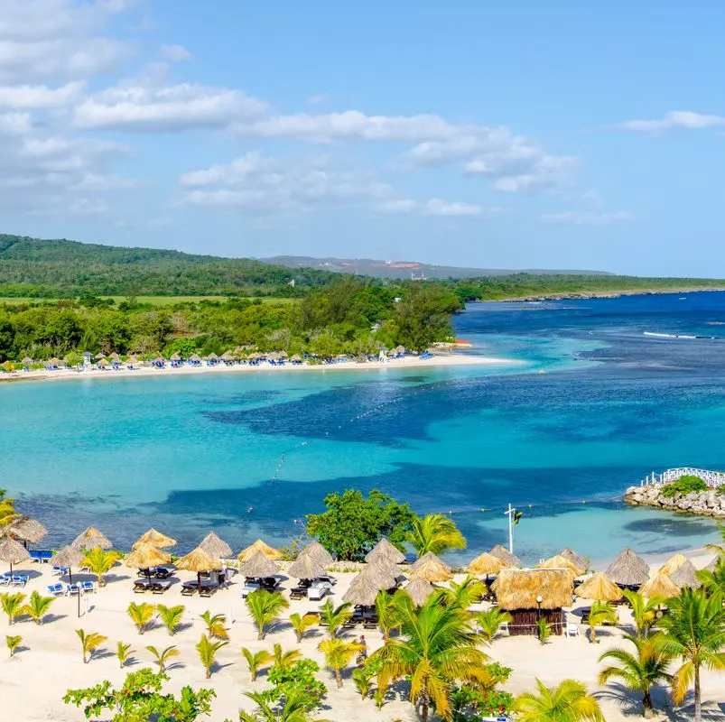 Runaway bay in jamaica in the caribbean