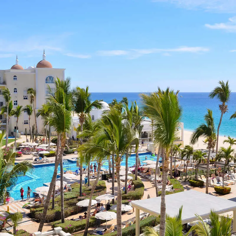 View Of A Resort Zone In Cabo San Lucas, Los Cabos, Baja California Sur, Mexico