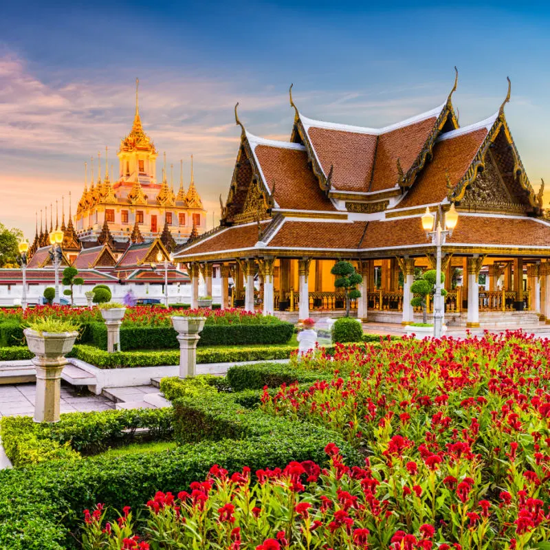 Wat Ratchanatdaram Temple in Bangkok thailand