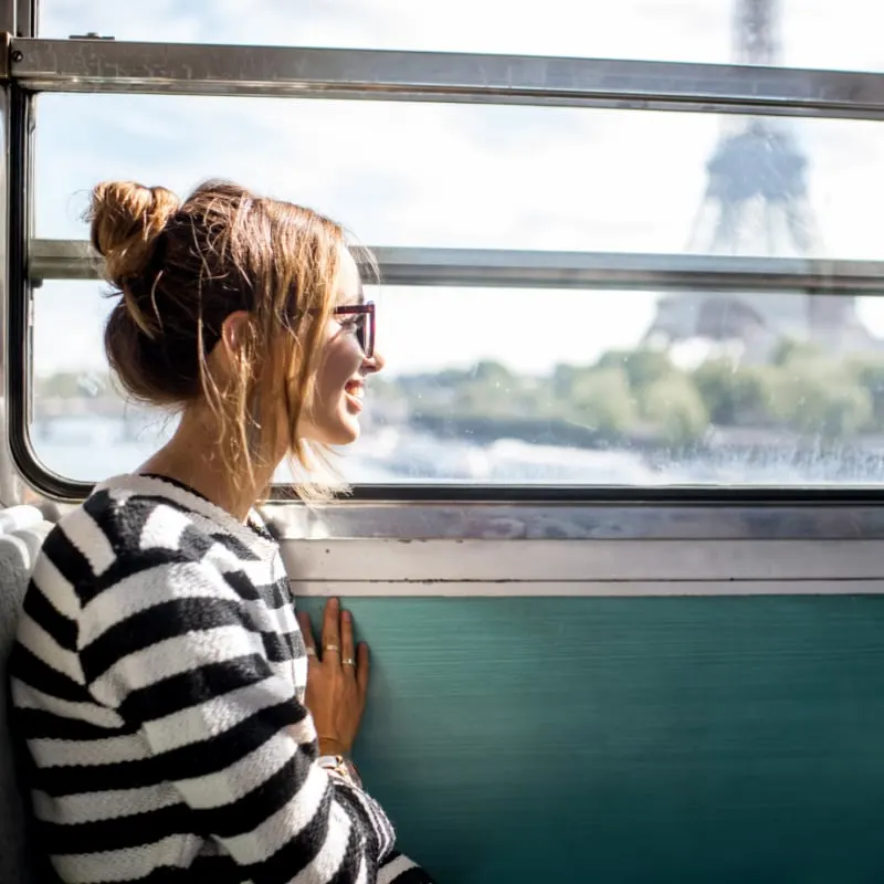 Woman on the Train in Paris