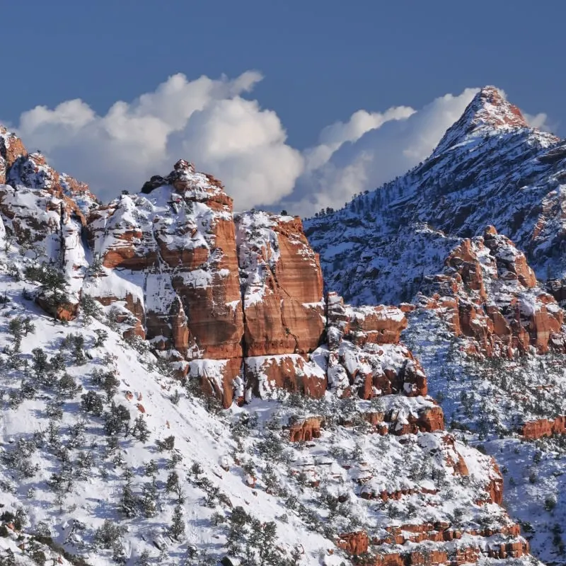 Zion National Park in Winter